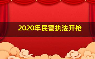 2020年民警执法开枪