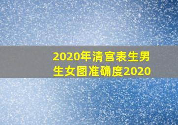 2020年清宫表生男生女图准确度2020