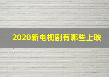 2020新电视剧有哪些上映