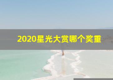 2020星光大赏哪个奖重