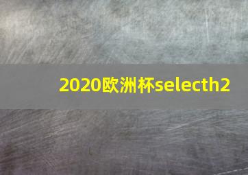 2020欧洲杯selecth2