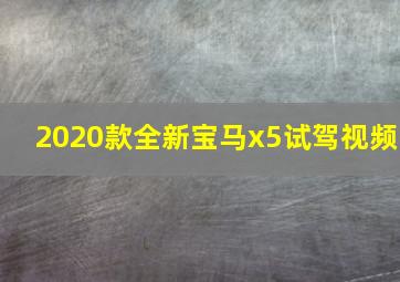 2020款全新宝马x5试驾视频