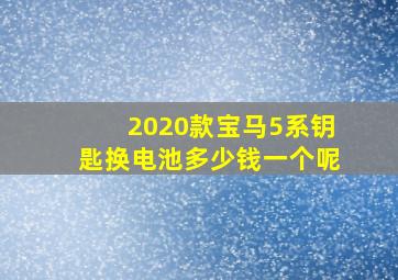 2020款宝马5系钥匙换电池多少钱一个呢