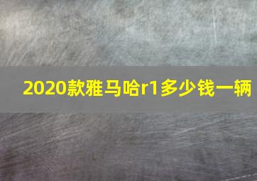 2020款雅马哈r1多少钱一辆