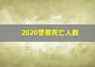 2020警察死亡人数