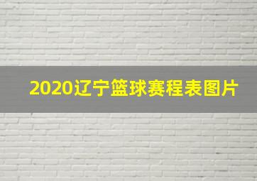 2020辽宁篮球赛程表图片