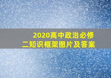 2020高中政治必修二知识框架图片及答案