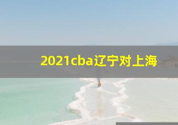 2021cba辽宁对上海