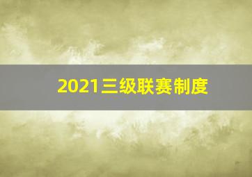 2021三级联赛制度