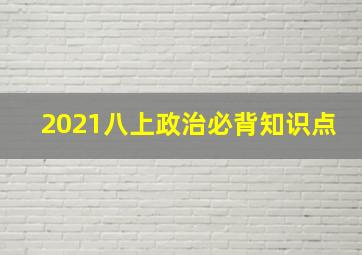 2021八上政治必背知识点