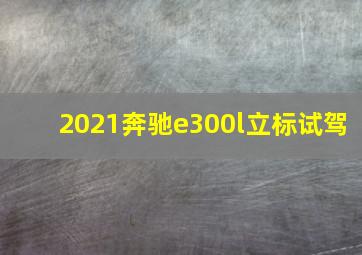 2021奔驰e300l立标试驾