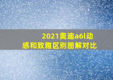 2021奥迪a6l动感和致雅区别图解对比