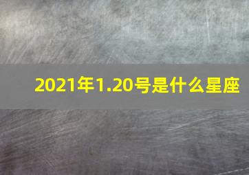 2021年1.20号是什么星座