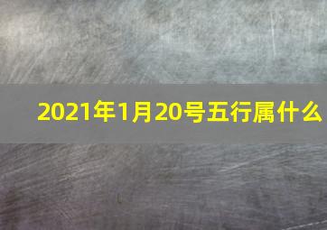 2021年1月20号五行属什么