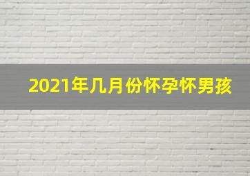 2021年几月份怀孕怀男孩