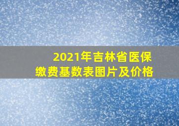 2021年吉林省医保缴费基数表图片及价格