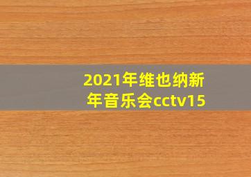 2021年维也纳新年音乐会cctv15