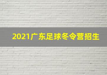 2021广东足球冬令营招生