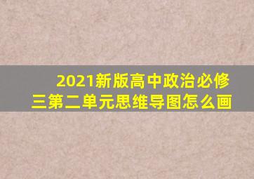 2021新版高中政治必修三第二单元思维导图怎么画