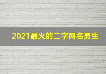 2021最火的二字网名男生