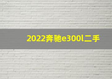 2022奔驰e300l二手