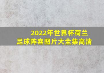 2022年世界杯荷兰足球阵容图片大全集高清