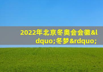 2022年北京冬奥会会徽“冬梦”