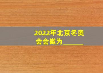 2022年北京冬奥会会徽为______