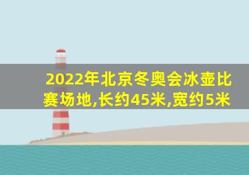 2022年北京冬奥会冰壶比赛场地,长约45米,宽约5米