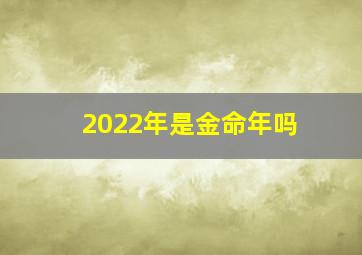 2022年是金命年吗