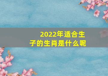 2022年适合生子的生肖是什么呢