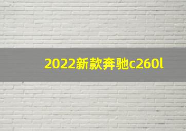 2022新款奔驰c260l