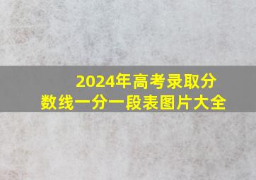 2024年高考录取分数线一分一段表图片大全