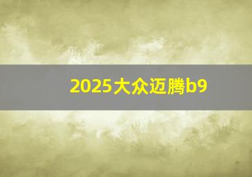 2025大众迈腾b9