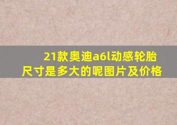 21款奥迪a6l动感轮胎尺寸是多大的呢图片及价格