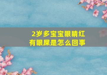 2岁多宝宝眼睛红有眼屎是怎么回事