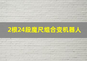 2根24段魔尺组合变机器人