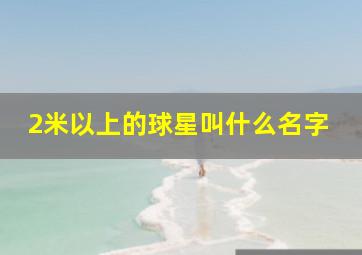 2米以上的球星叫什么名字