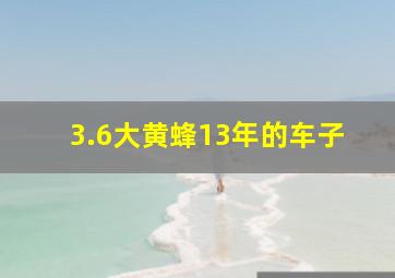 3.6大黄蜂13年的车子