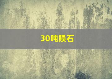 30吨陨石