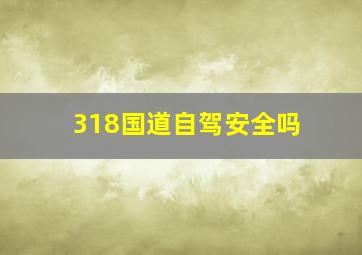 318国道自驾安全吗