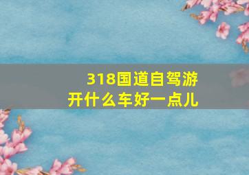 318国道自驾游开什么车好一点儿