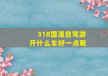 318国道自驾游开什么车好一点呢