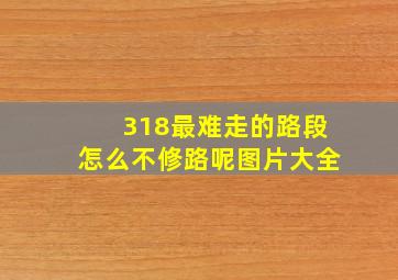 318最难走的路段怎么不修路呢图片大全