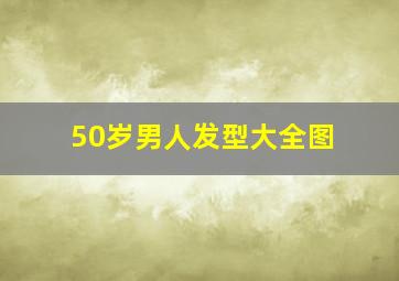 50岁男人发型大全图