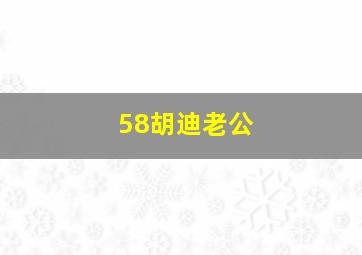 58胡迪老公