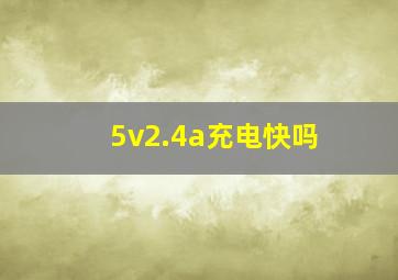 5v2.4a充电快吗