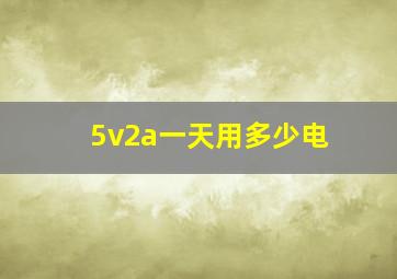 5v2a一天用多少电