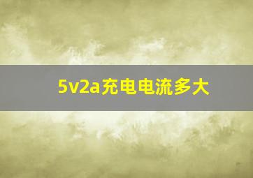 5v2a充电电流多大