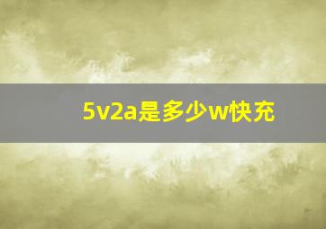 5v2a是多少w快充